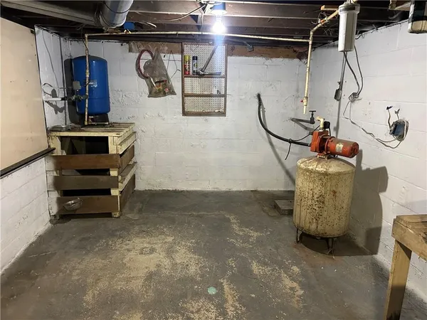 a room with gym equipment