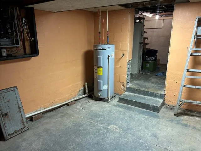 a view of storage and utility room