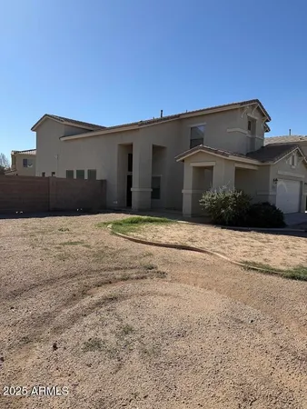 a front view of a house