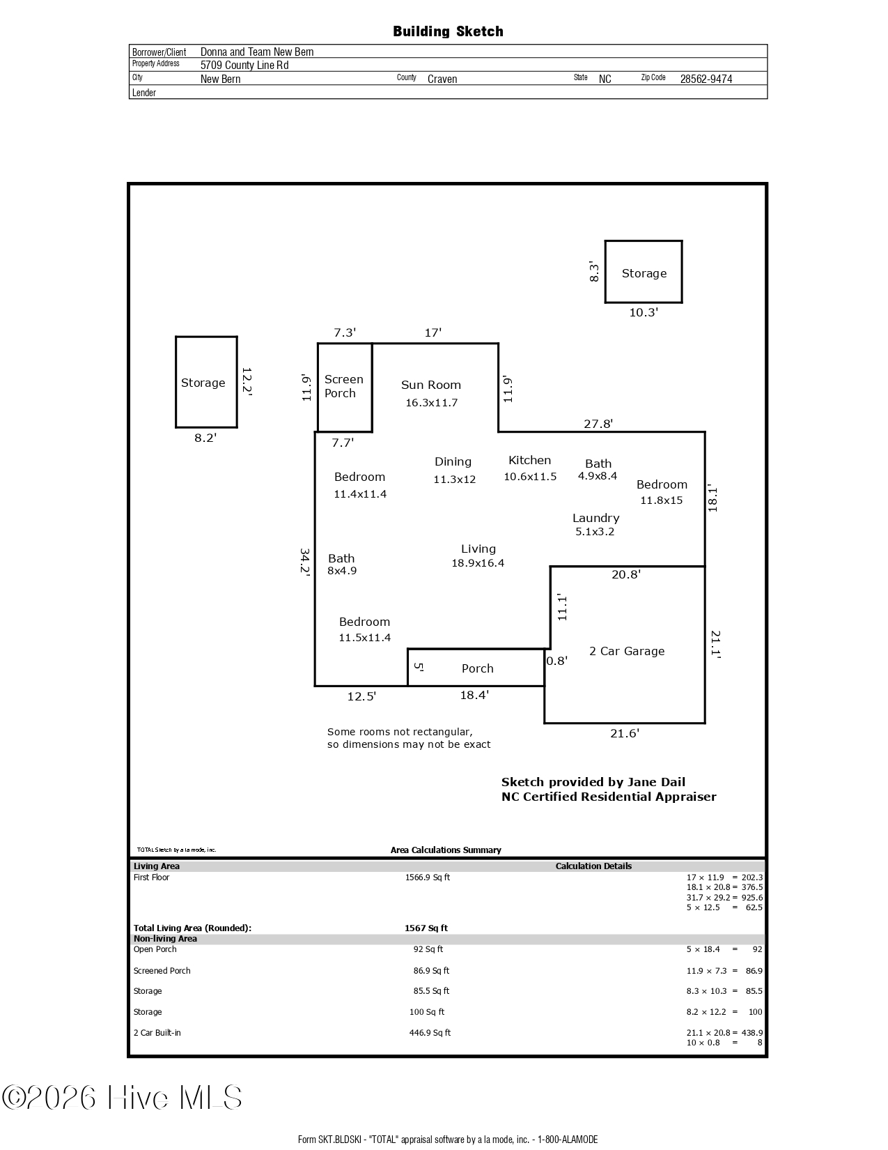 5709 County Line Road New Bern, NC 28562 - Photo 39 of 39 SKETCH