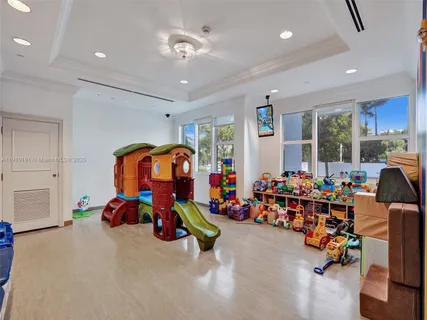 a play room with lots of gym equipment
