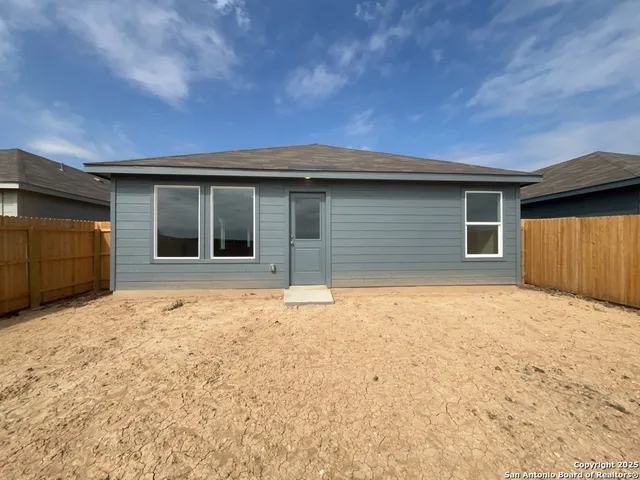 a backyard of a house