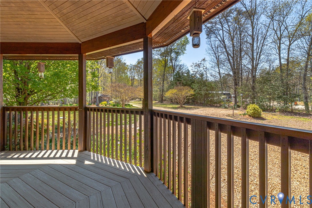 176 Baypointe Court Reedville, VA 22539 - Photo 51 of 60 a view of a wooden deck