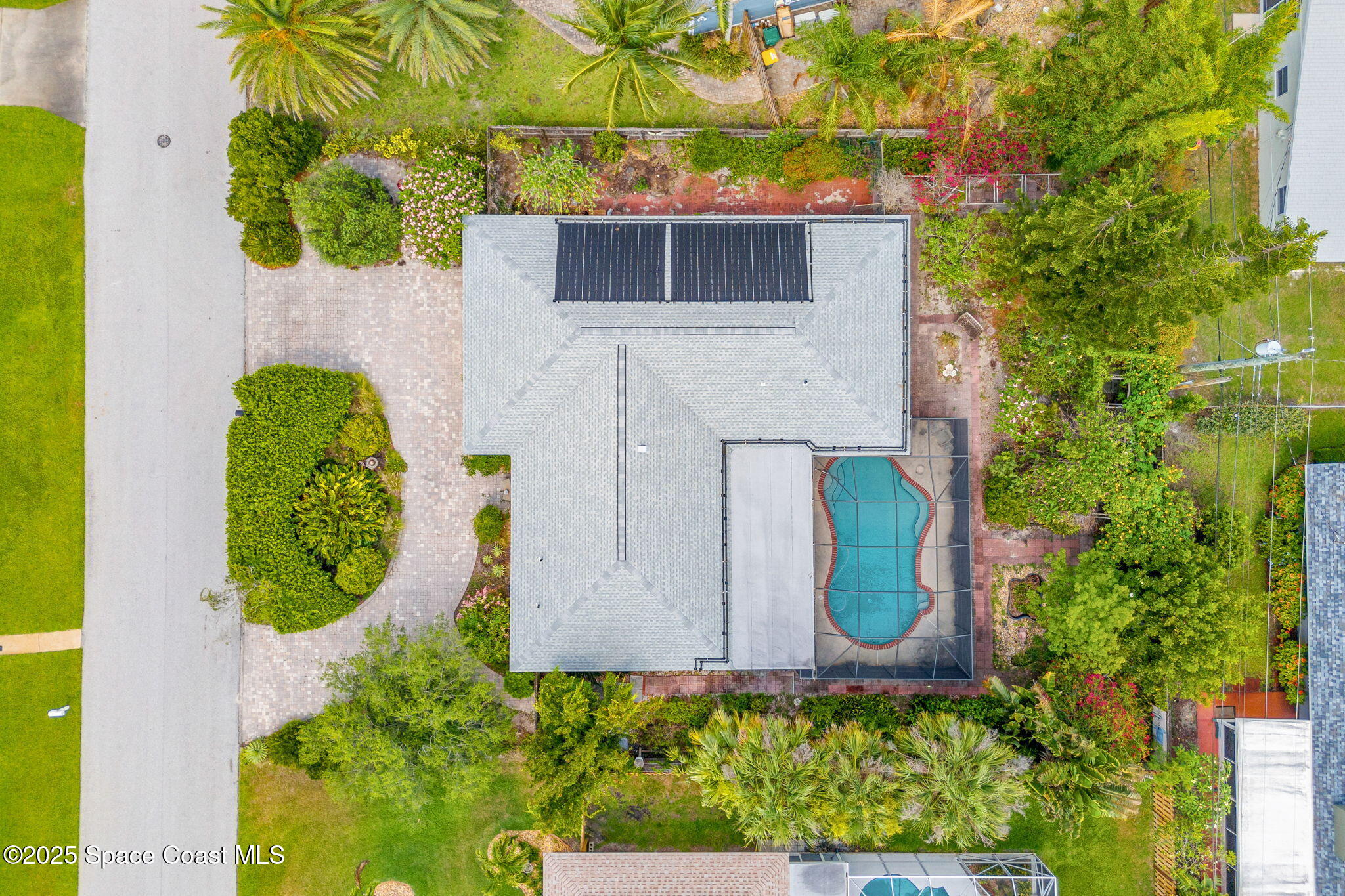 544 Solitaire Palm Drive Indialantic, FL 32903 - Photo 25 of 37 an aerial view of a house with an outdoor space