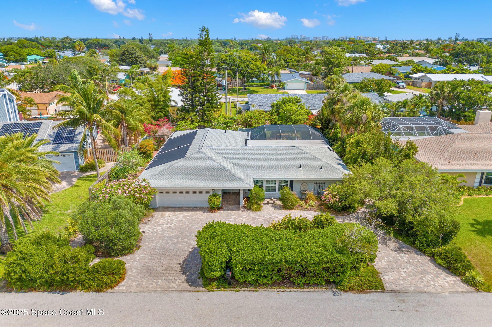 544 Solitaire Palm Drive Indialantic, FL 32903 - Photo 30 of 37 an aerial view of multiple house