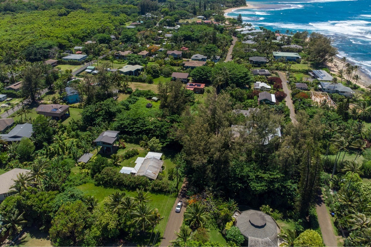 55 Alealea Road Hanalei, HI 96714 - Photo 13 of 14 an aerial view of a house with a yard