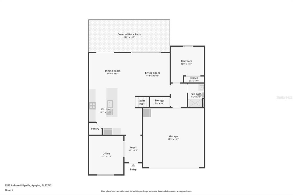 2575 Auburn Ridge Drive Apopka, FL 32712 - Photo 39 of 48 a picture of a floor plan