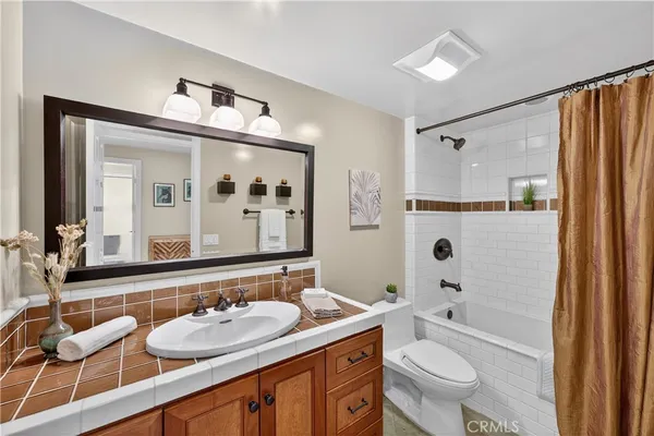 a view of backyard with sitting area