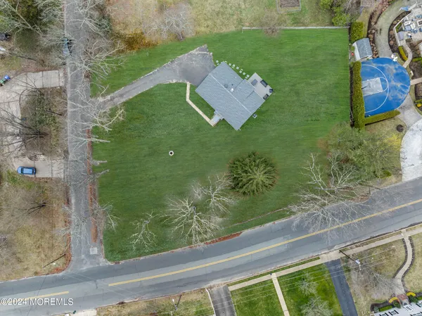 a house view with a garden space
