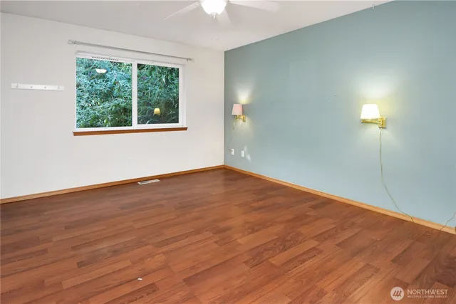 wooden floor in an empty room
