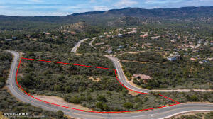 605 Haisley Road Prescott, AZ 86303 - Photo 6 of 9 a view of a forest with a mountain and a forest
