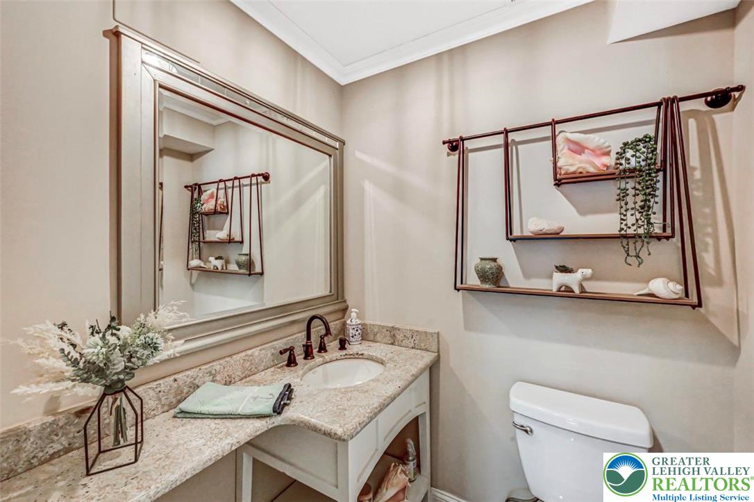 1284 Burger Hollow Road Effort, PA 18330 - Photo 70 of 100 Tiled Lower Level Powder Room