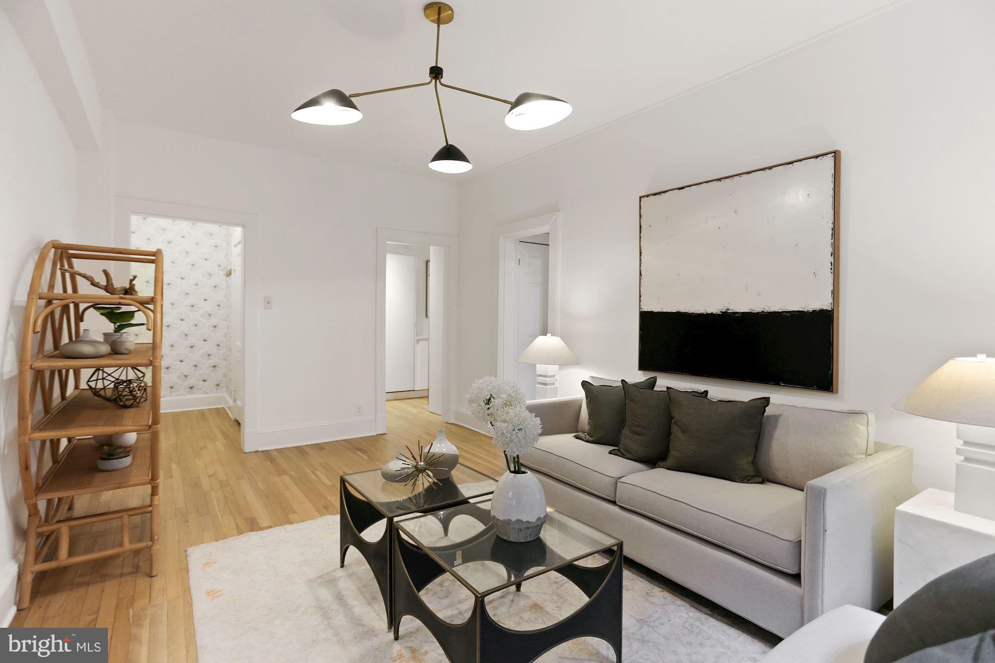 1705 Lanier Place Northwest, Unit 304 Washington, DC 20009 - Photo 6 of 35 Elegant Proportions & New Custom Lighting