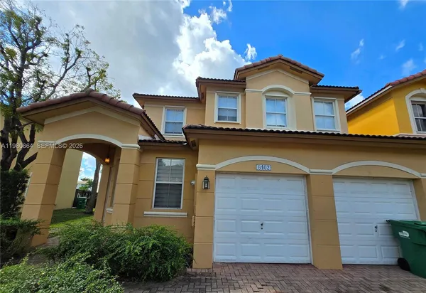 a front view of a house