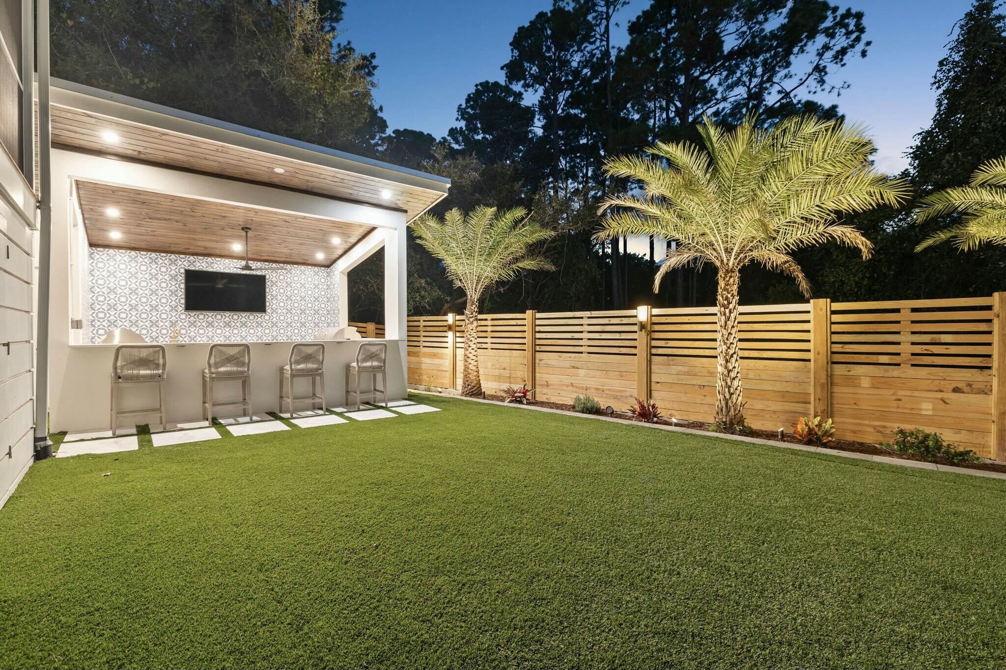 349 Seabreeze Blvd Inlet Beach Inlet Beach, FL 32461 - Photo 11 of 74 a view of a backyard with a garden