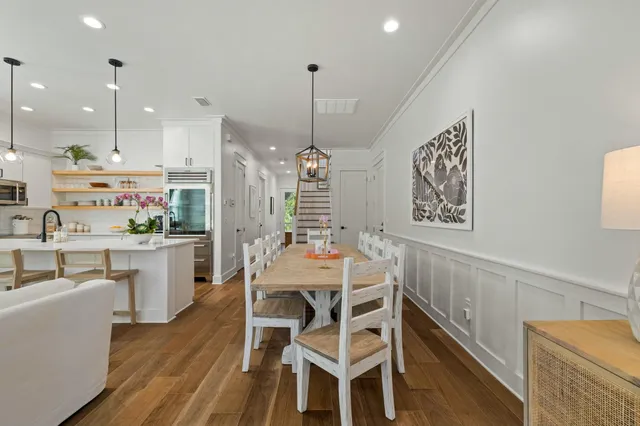 a view of a hallway with a white walls