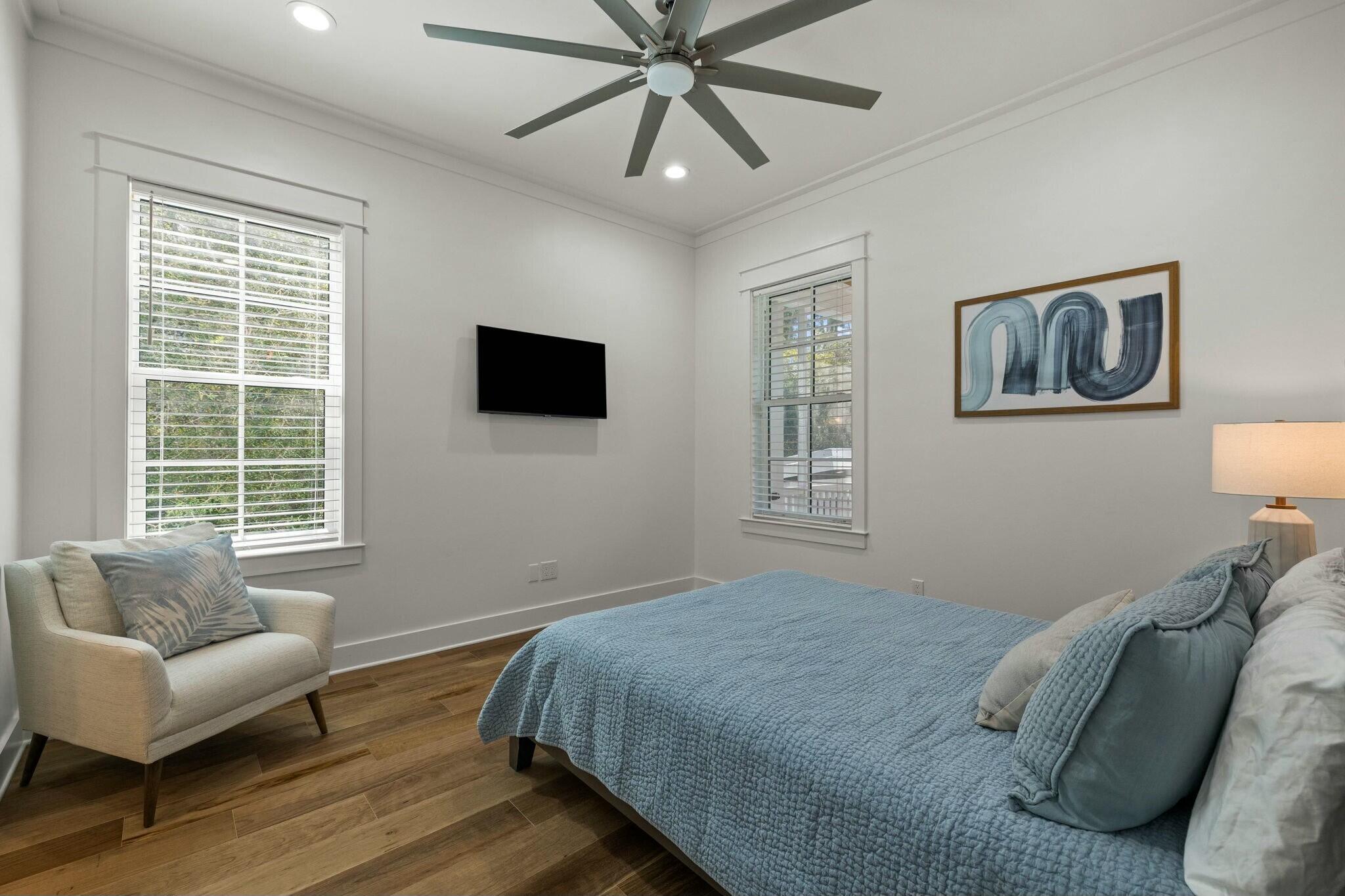 349 Seabreeze Blvd Inlet Beach Inlet Beach, FL 32461 - Photo 48 of 74 a bedroom with a bed and a couch