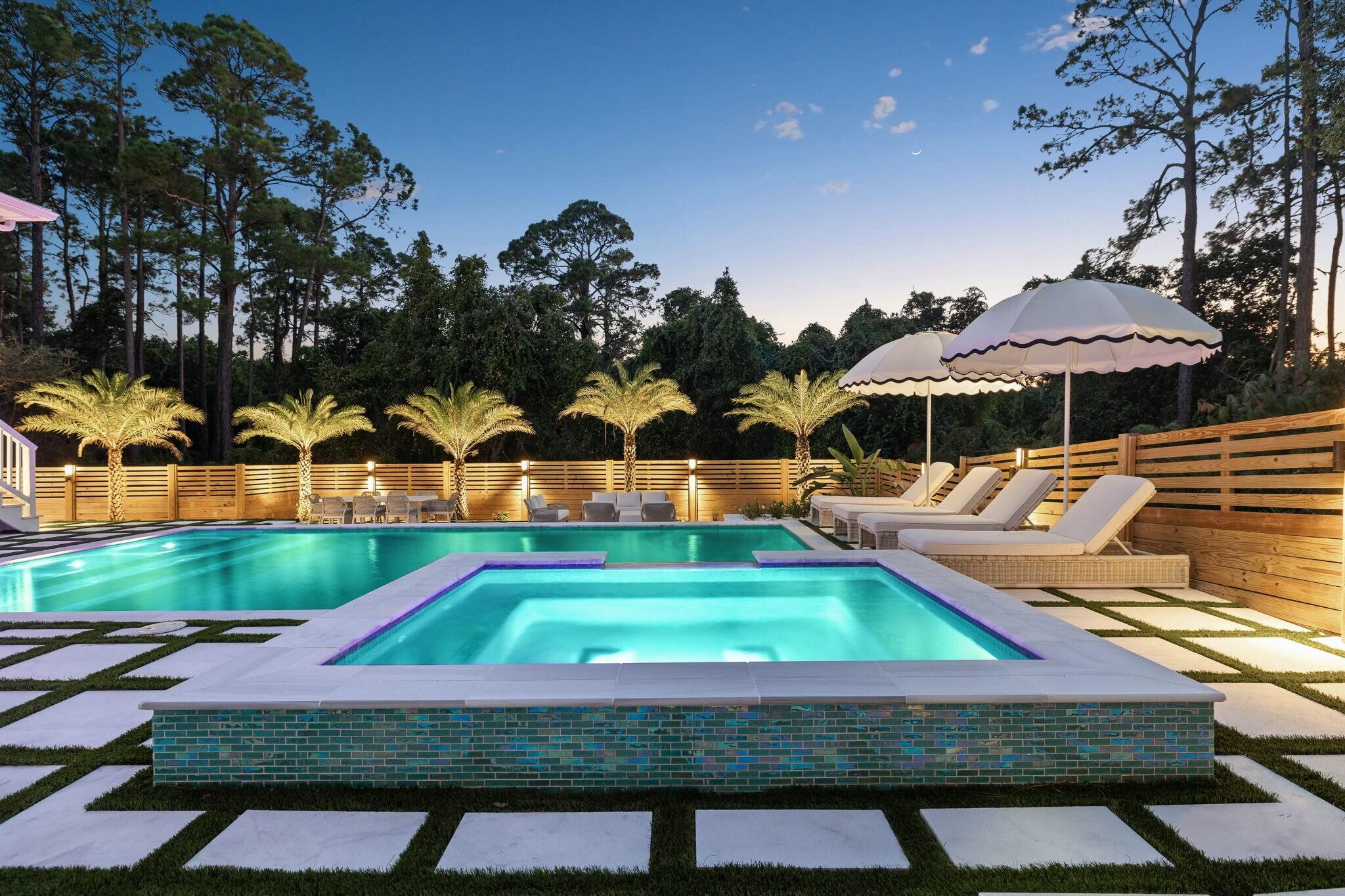 349 Seabreeze Blvd Inlet Beach Inlet Beach, FL 32461 - Photo 6 of 74 an aerial view of a house with swimming pool patio and outdoor seating