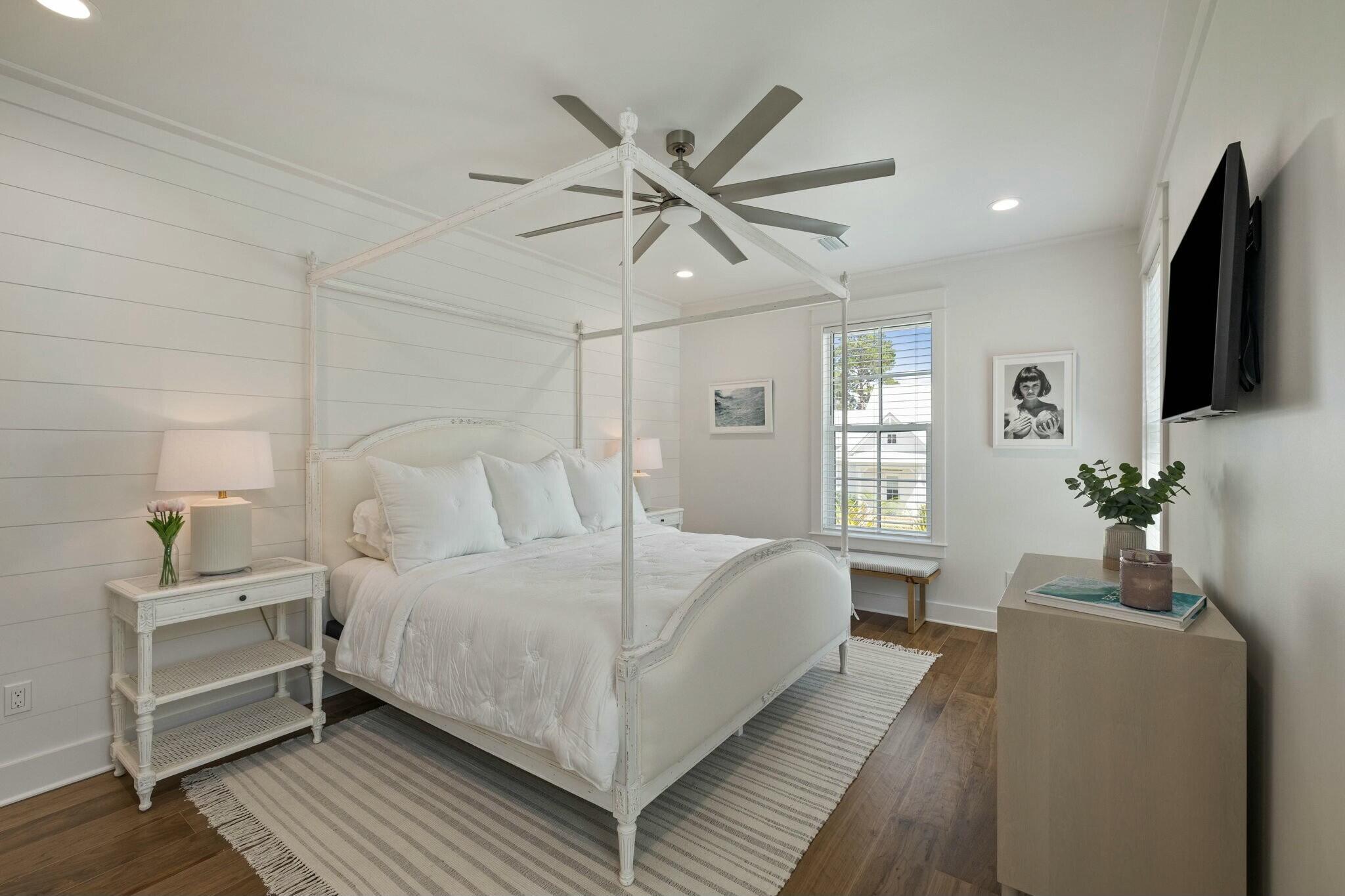 349 Seabreeze Blvd Inlet Beach Inlet Beach, FL 32461 - Photo 67 of 74 a bed room with a bed window and a couch