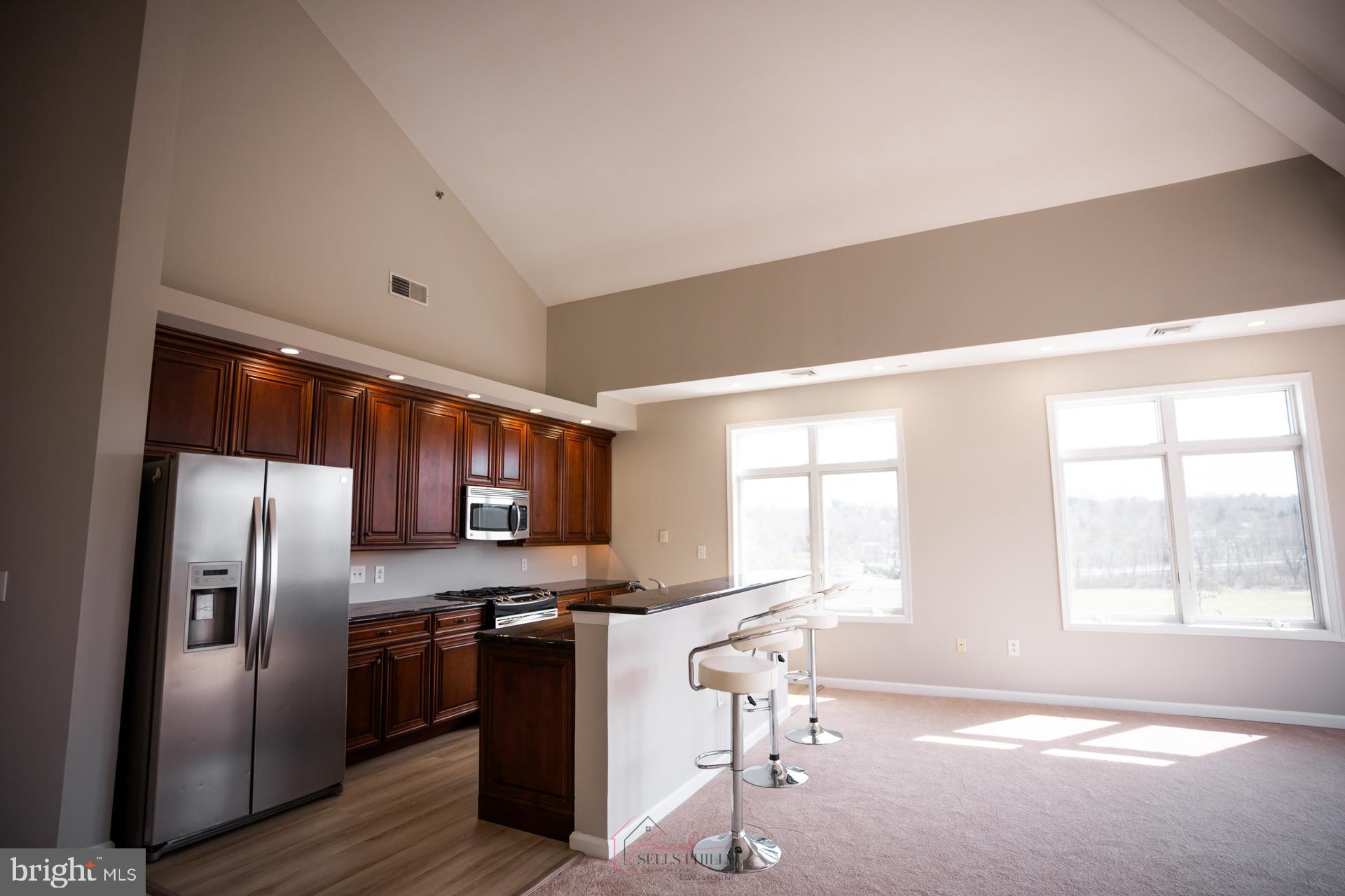 528 Carson Terrace Huntingdon Valley, PA 19006 - Photo 18 of 43 a kitchen with stainless steel appliances granite countertop a refrigerator a stove a sink and a window