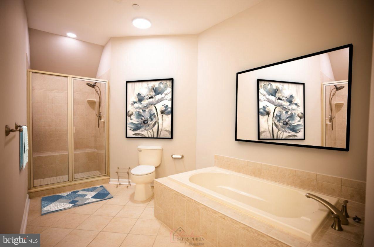 528 Carson Terrace Huntingdon Valley, PA 19006 - Photo 10 of 43 a bathroom with a sink a toilet and shower