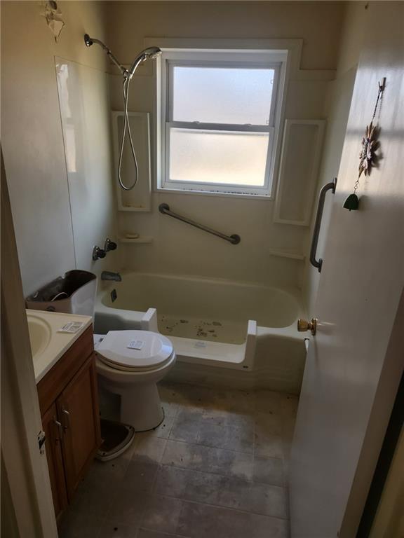 106 Larry Street Aliquippa, PA 15001 - Photo 8 of 14 a bathroom with a sink a toilet and shower