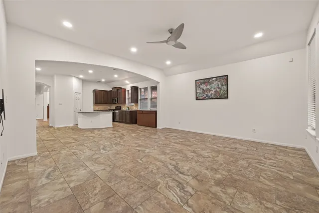 a view of kitchen and a sink