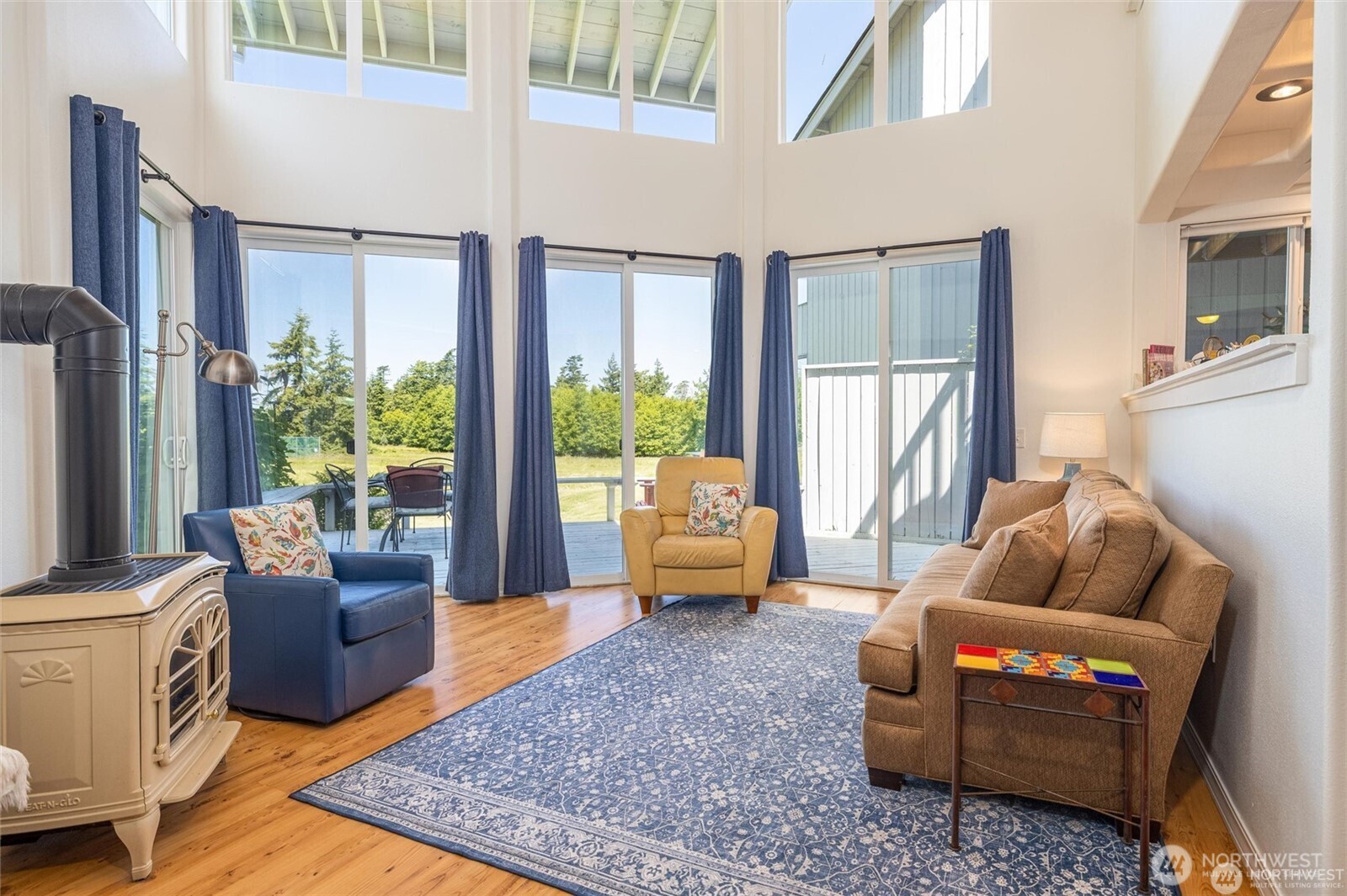 2877 North Nugent Road, Unit M4 Lummi Island, WA 98262 - Photo 7 of 31 a living room with furniture and a large window