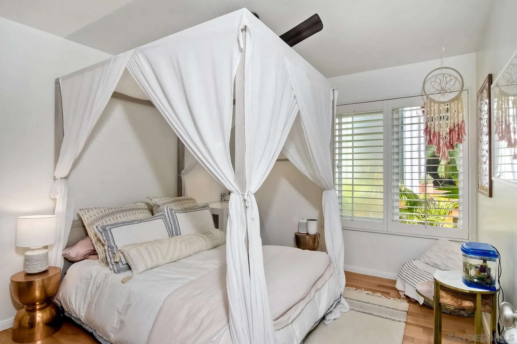 1161 Balour Drive Encinitas, CA 92024 - Photo 13 of 26 a bedroom with a bed and a window