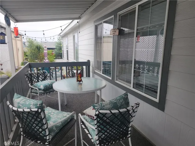 a view of balcony and patio