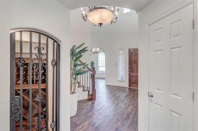 a view of a hallway with interior of the house