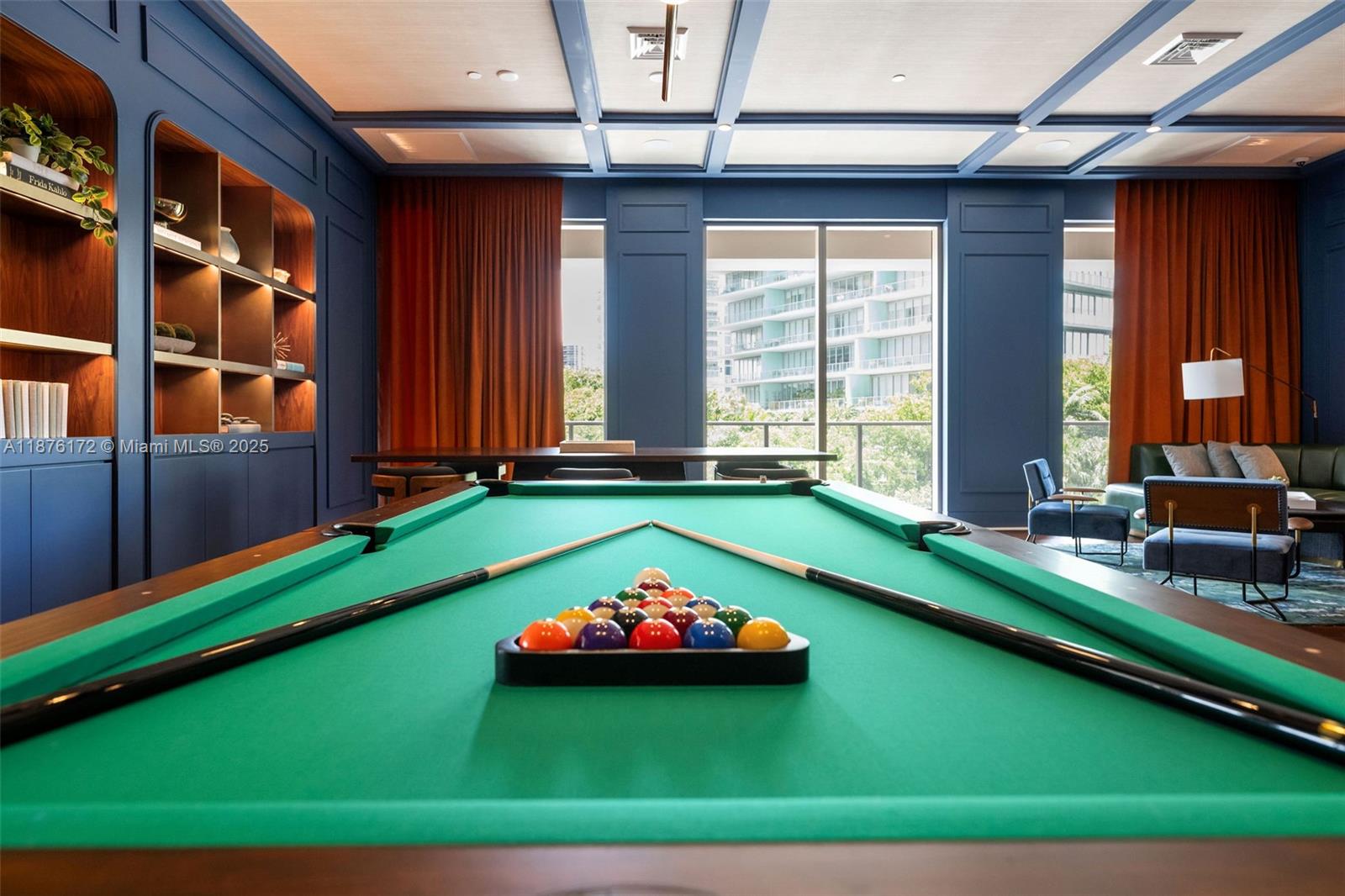 2678 Tigertail Avenue, Unit 1705 Miami, FL 33133 - Photo 44 of 71 Billiards Room & Library