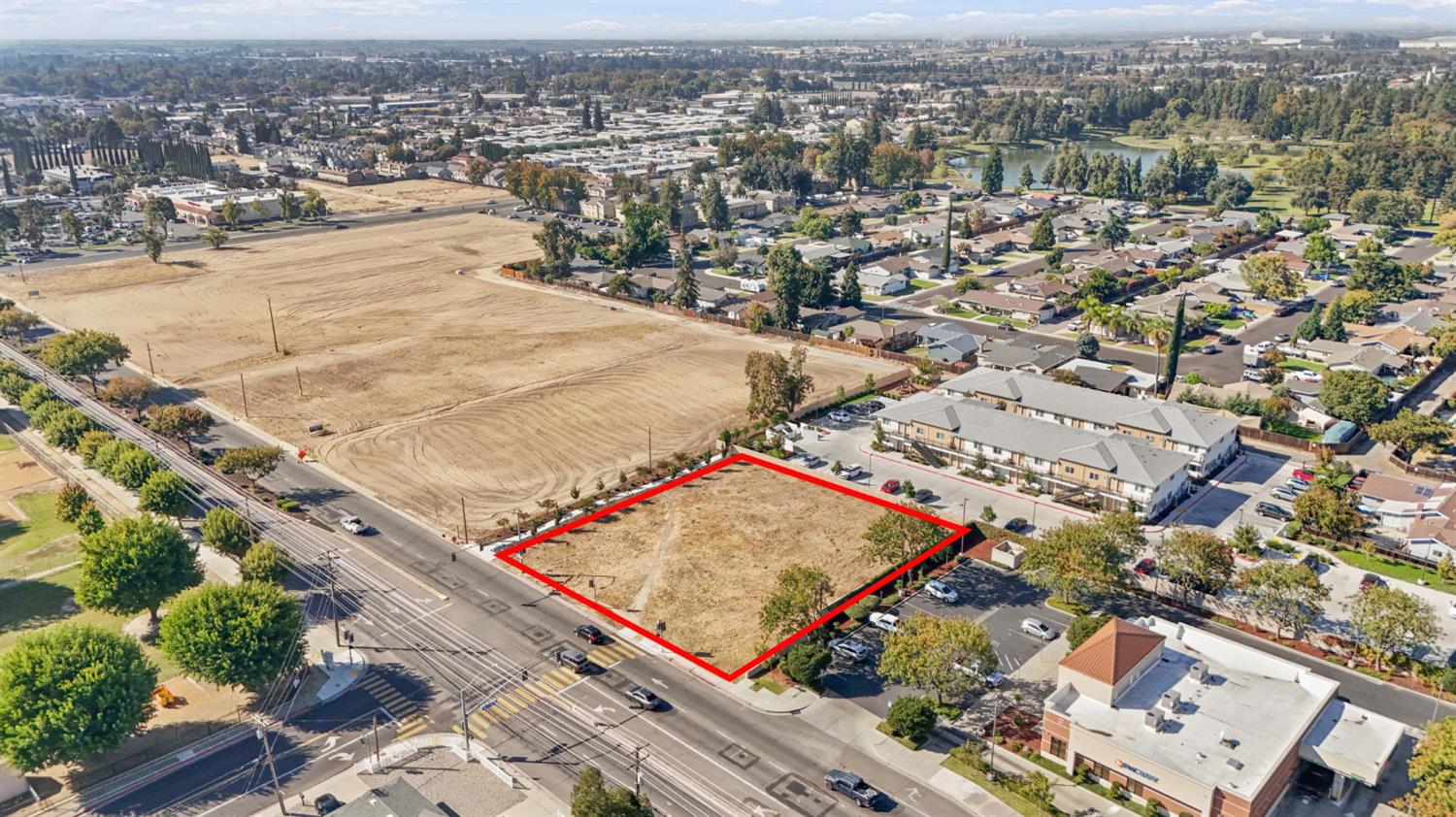 1901 Geer Road Turlock, CA 95382 - Photo 4 of 7 an aerial view of residential houses with outdoor space