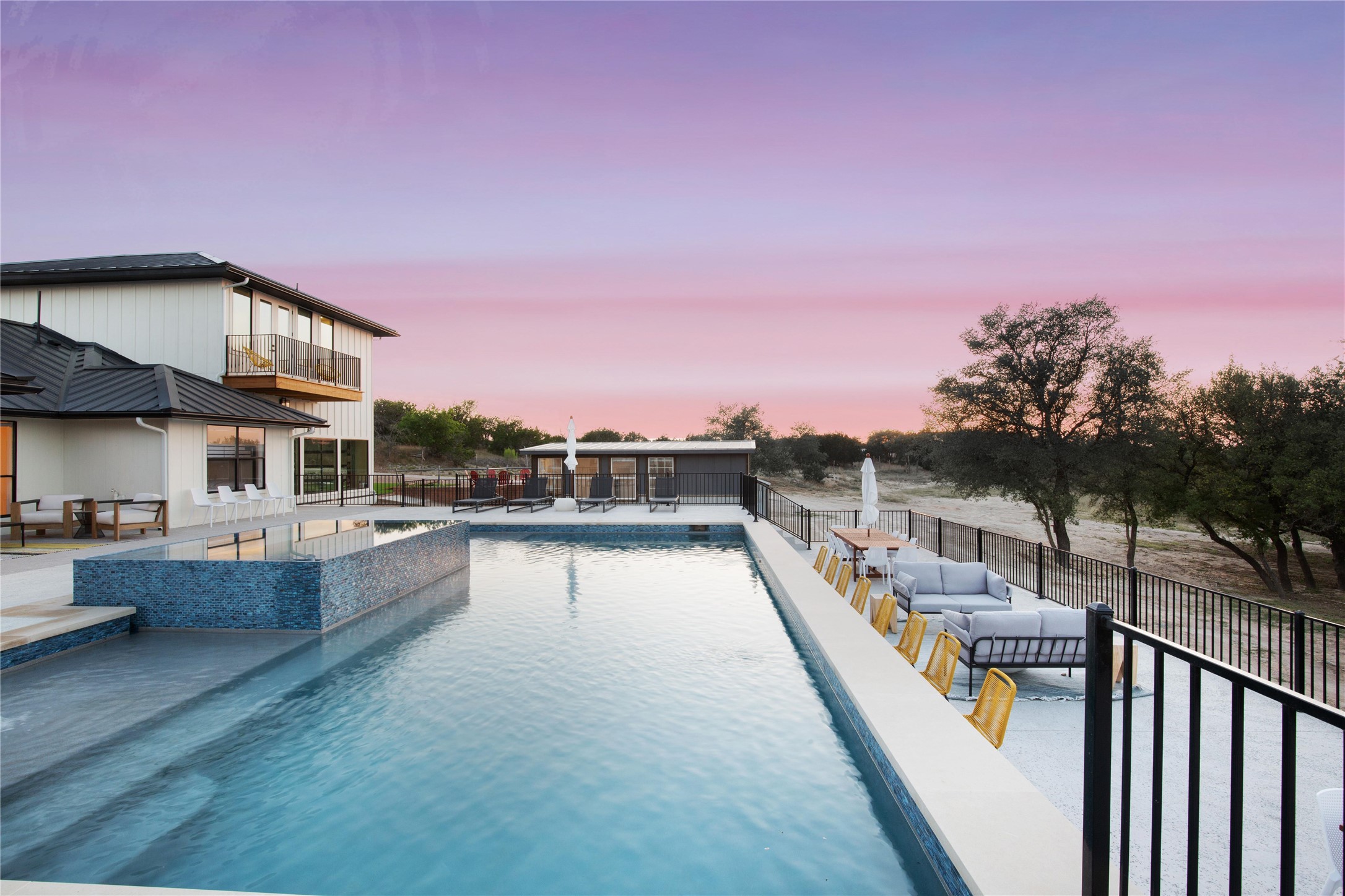 171 Hart Lane Dripping Springs, TX 78620 - Photo 39 of 40 a view of balcony with outdoor seating and city view
