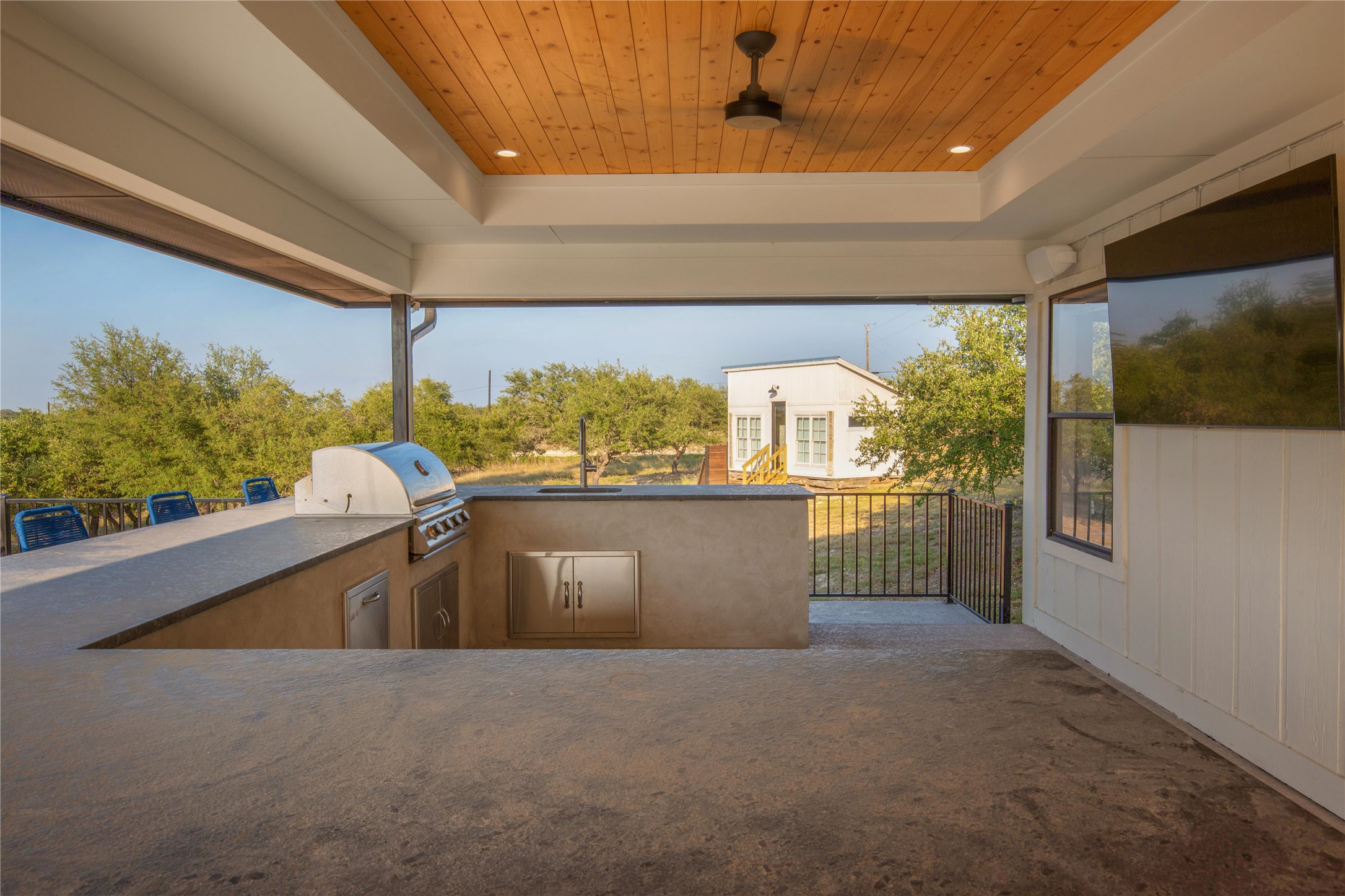 171 Hart Lane Dripping Springs, TX 78620 - Photo 10 of 40 a living room with a large window
