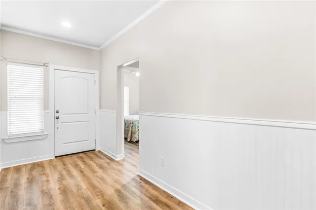 a view of an empty room