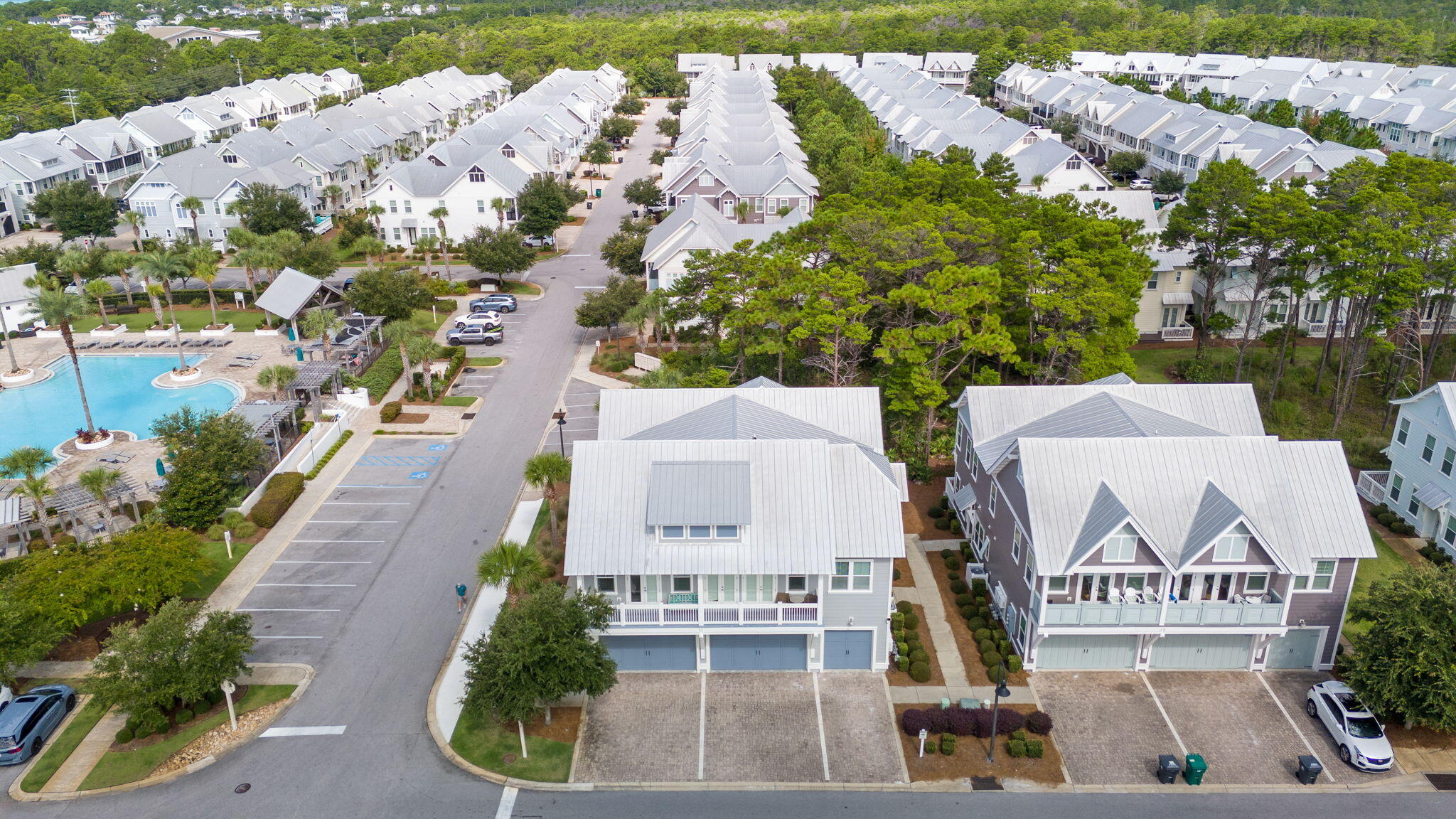 11 East E Pine, Unit C Inlet Beach, FL 32461 - Photo 27 of 40 an aerial view of residential houses with outdoor space
