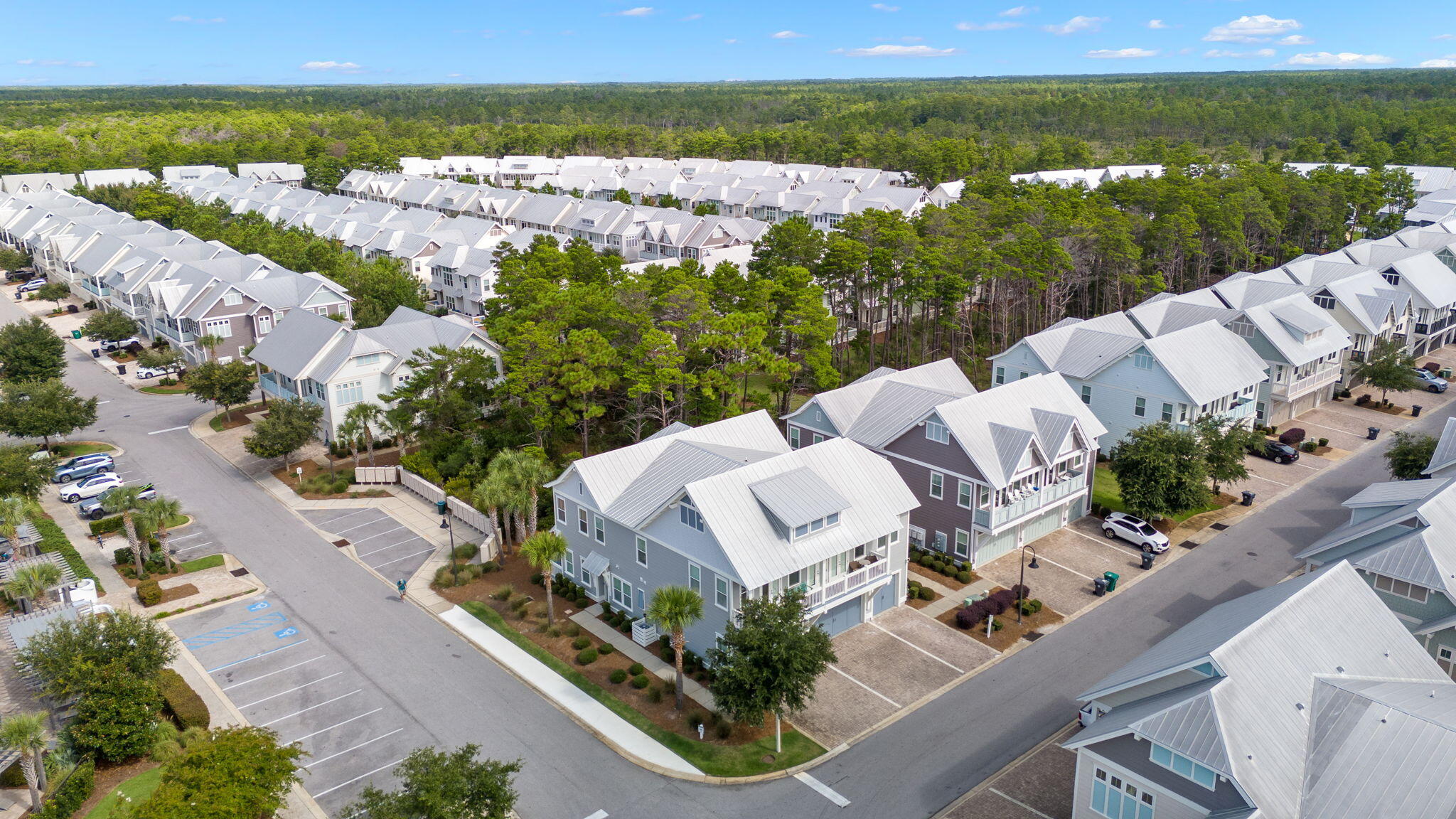 11 East E Pine, Unit C Inlet Beach, FL 32461 - Photo 28 of 40 an aerial view of residential houses with outdoor space
