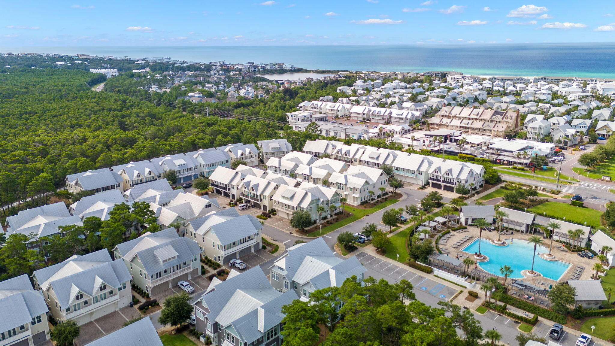 11 East E Pine, Unit C Inlet Beach, FL 32461 - Photo 30 of 40 an aerial view of multiple house