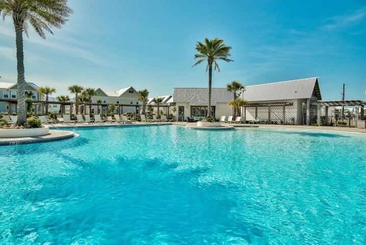 11 East E Pine, Unit C Inlet Beach, FL 32461 - Photo 34 of 40 a front view of a house with garden