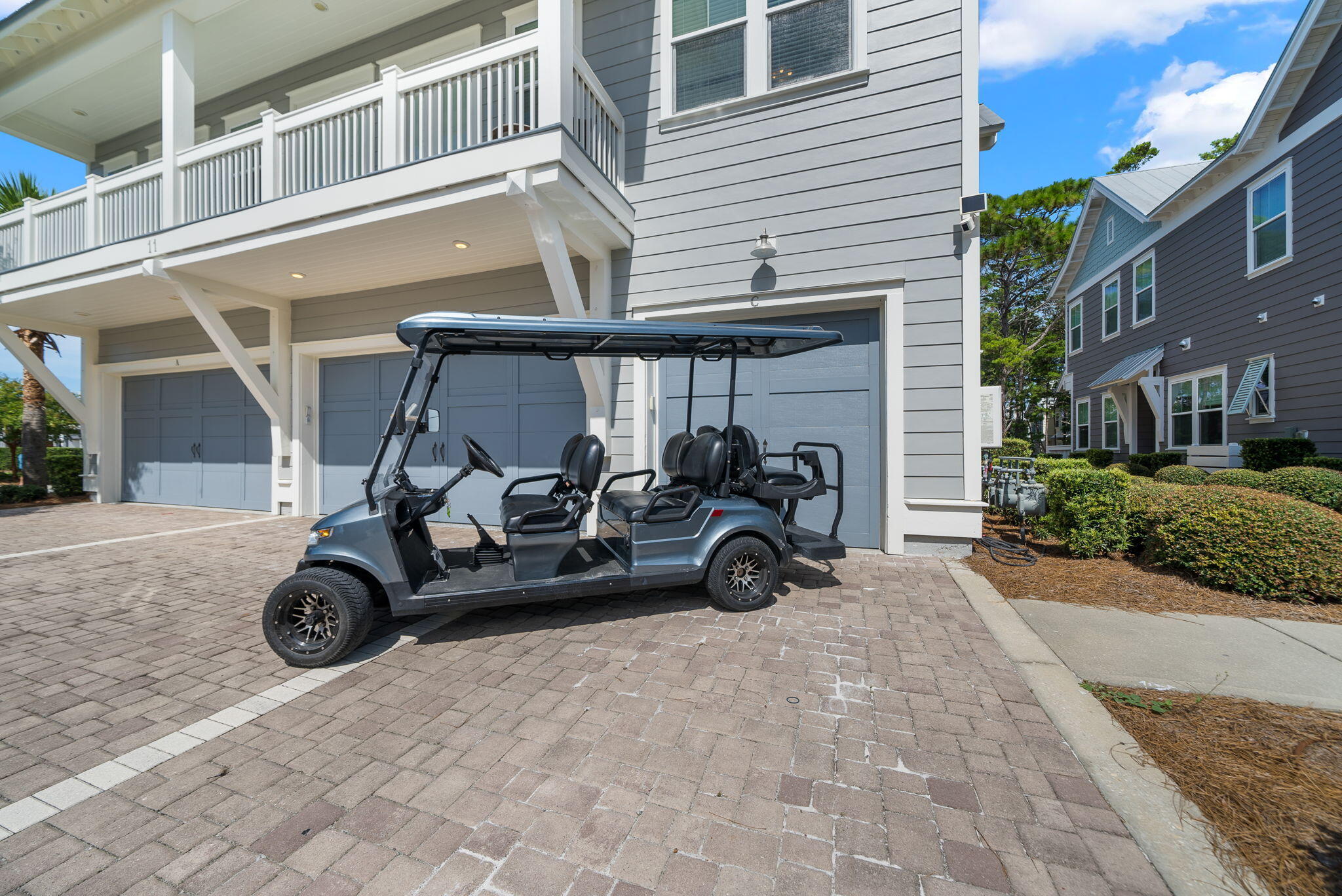 11 East E Pine, Unit C Inlet Beach, FL 32461 - Photo 4 of 40 a view of a car parking garage