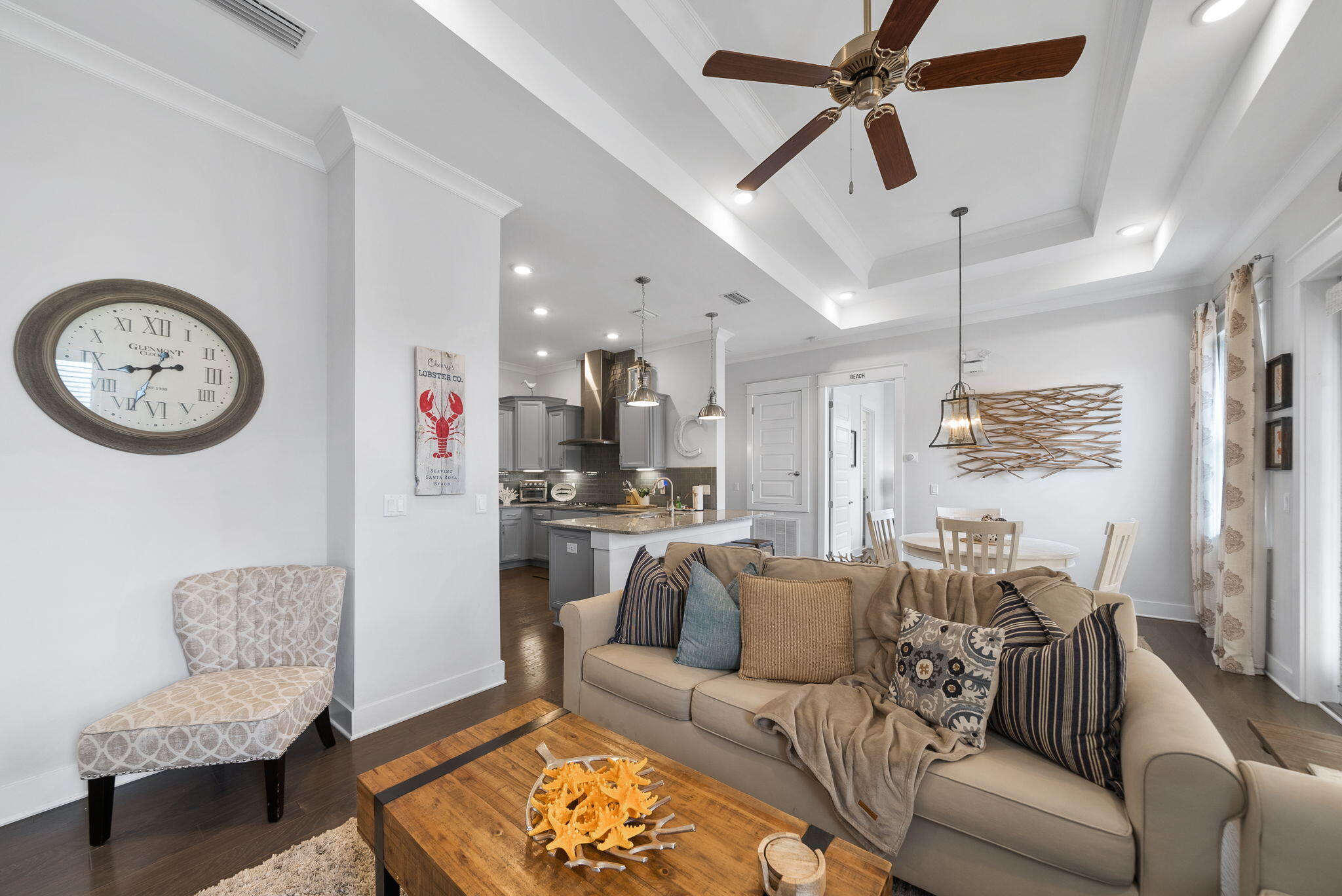11 East E Pine, Unit C Inlet Beach, FL 32461 - Photo 9 of 40 a living room with furniture and a large window