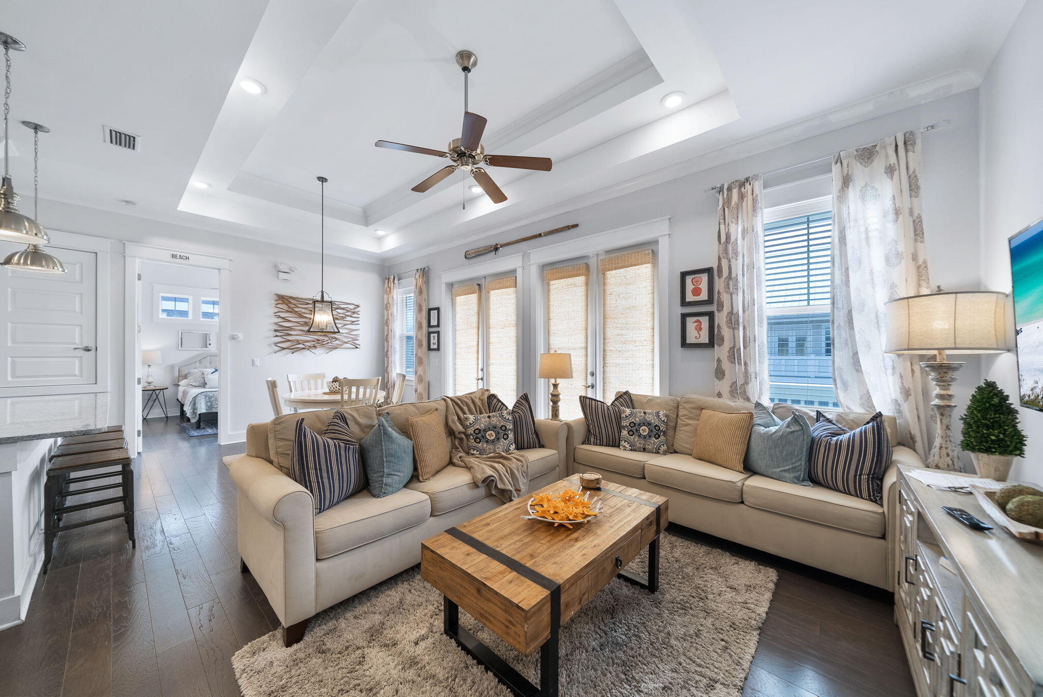11 East E Pine, Unit C Inlet Beach, FL 32461 - Photo 10 of 40 a living room with furniture and a large window