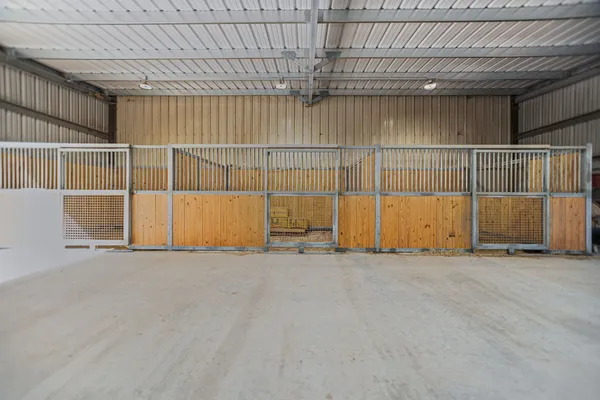 a view of a garage