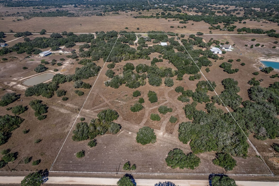 437 Bischoff Road Inez, TX 77968 - Photo 45 of 45 an aerial view of house with yard