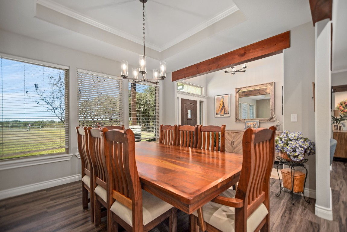 437 Bischoff Road Inez, TX 77968 - Photo 9 of 45 a view of a dining room with furniture window and wooden floor