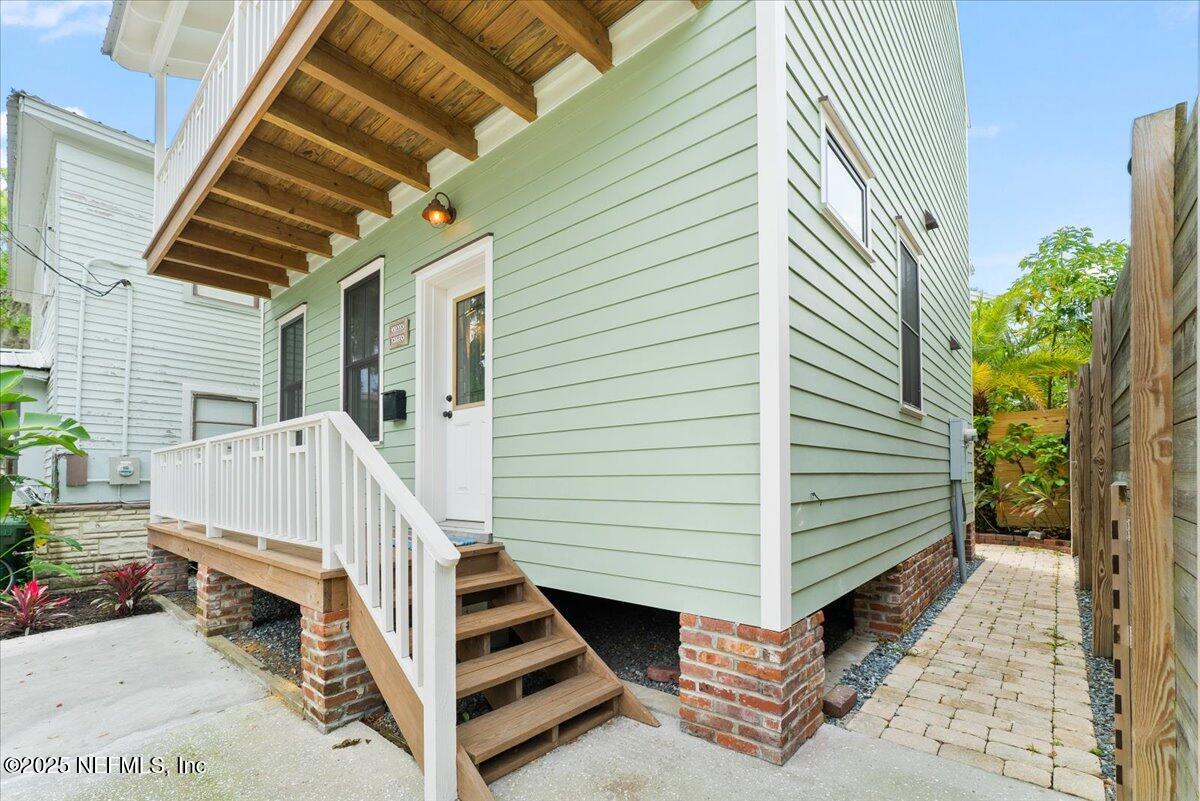 121 Moore Street St. Augustine, FL 32084 - Photo 2 of 31 05-Main Entrance door 1 5-9-2025