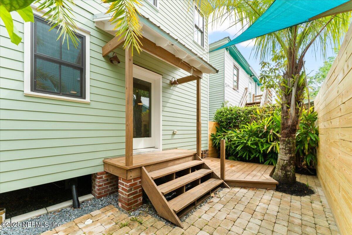 121 Moore Street St. Augustine, FL 32084 - Photo 23 of 31 03-Back porch door 2 5-9-2025