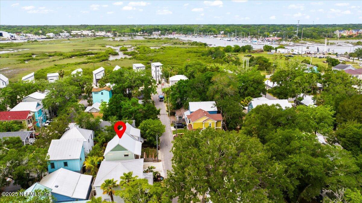 121 Moore Street St. Augustine, FL 32084 - Photo 29 of 31 35-Drone Facing Downtown 5-9-2025