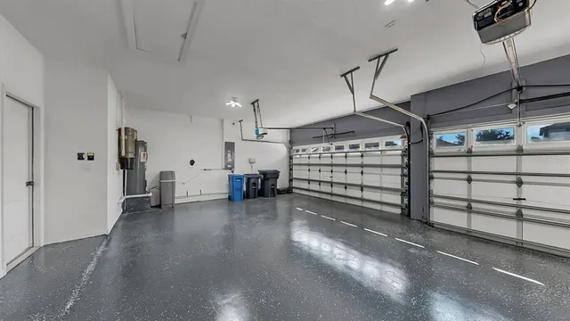 a view of a garage room
